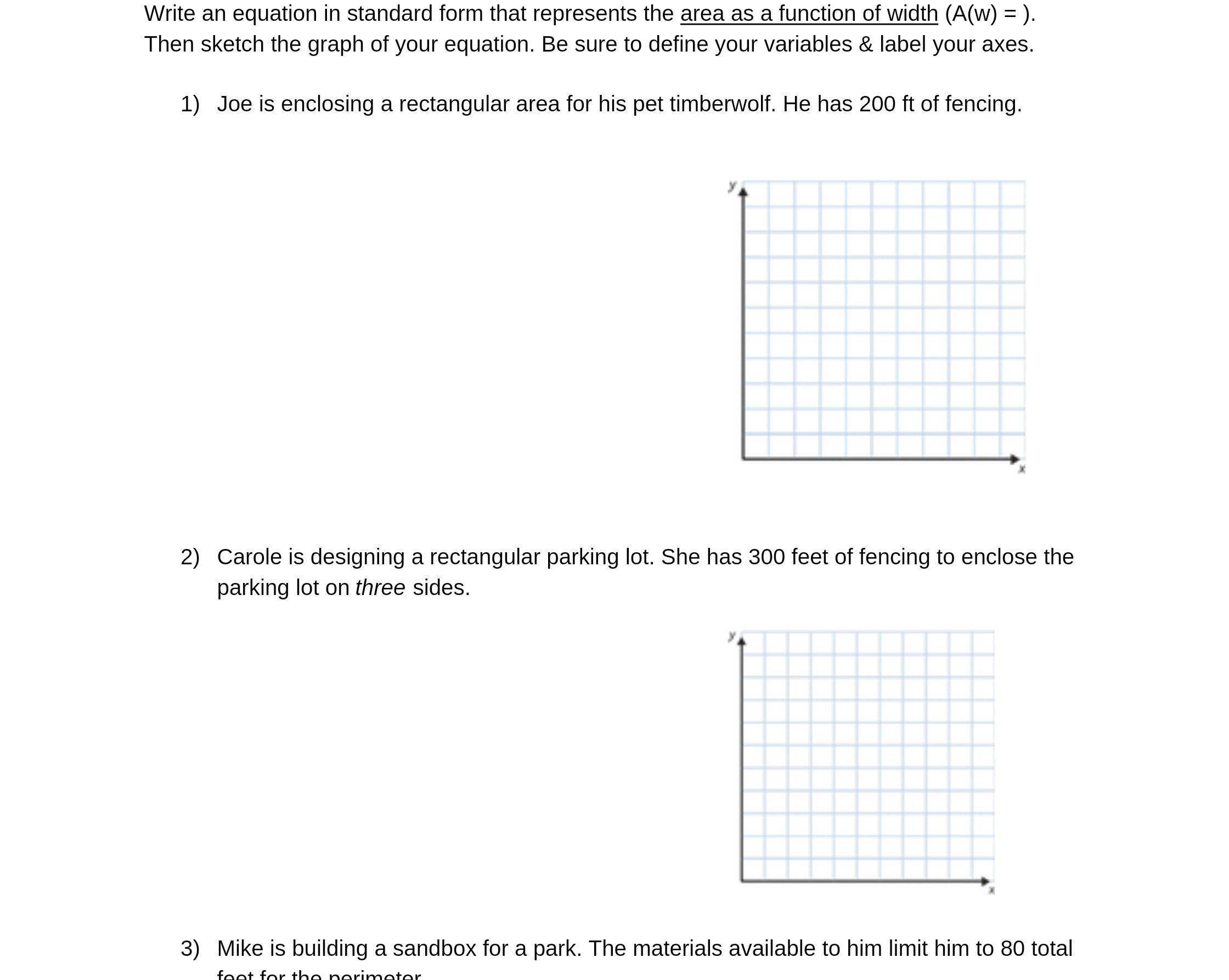 Write an equation in standard form that