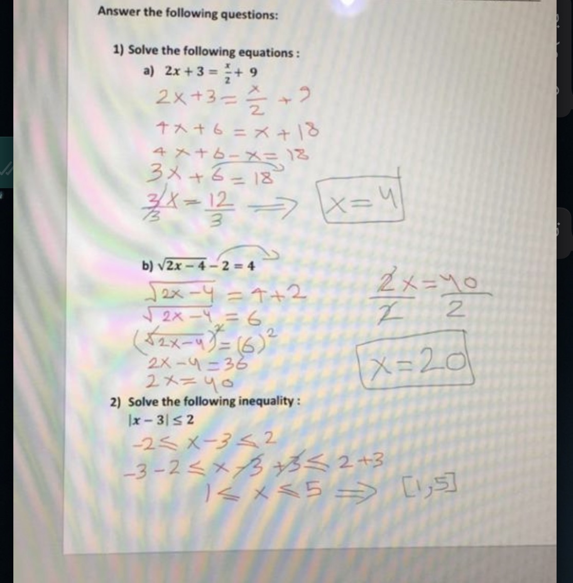 Please checking the answer is correct or no