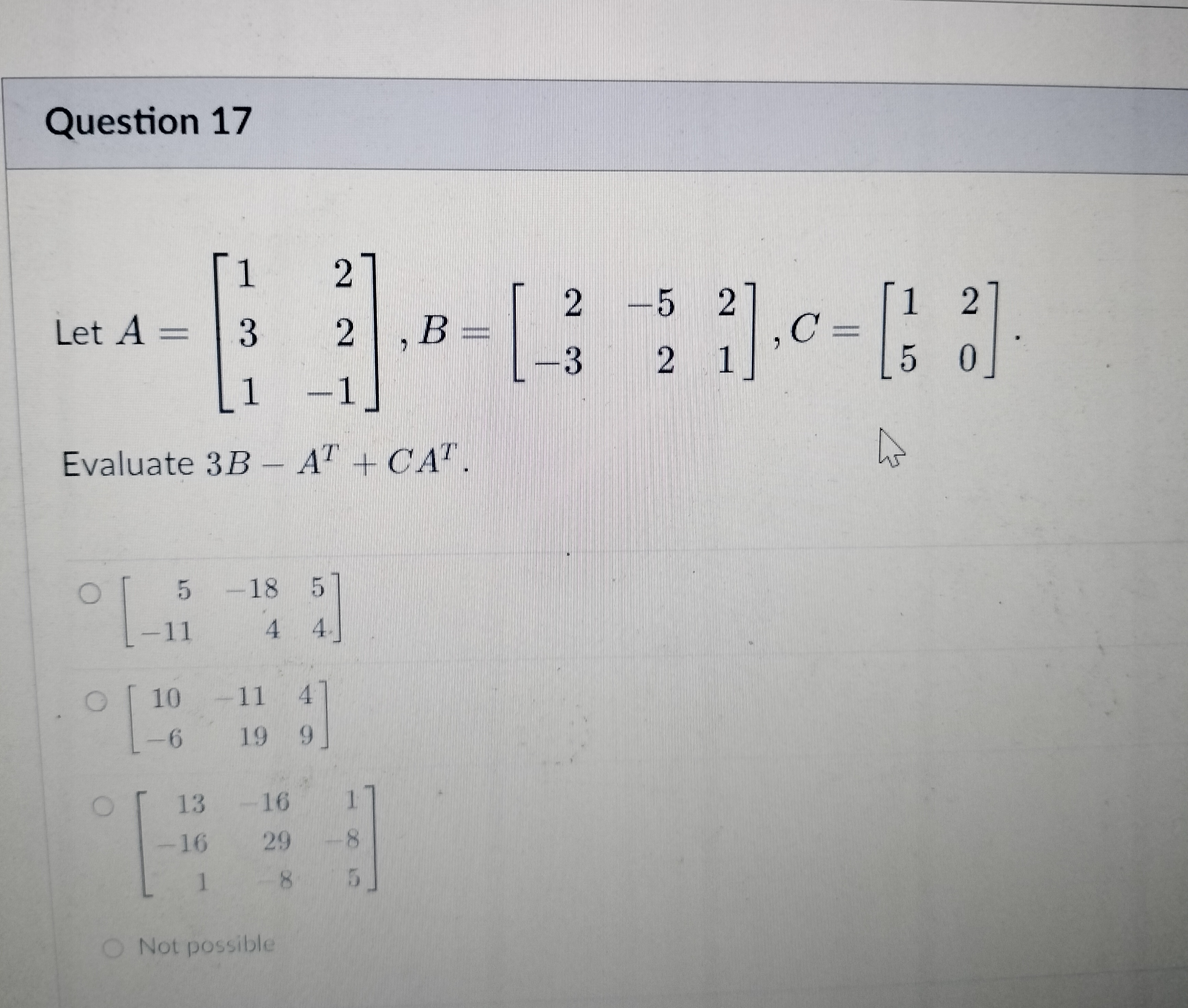 \fQuestion 16 1 pts Find the solution to the