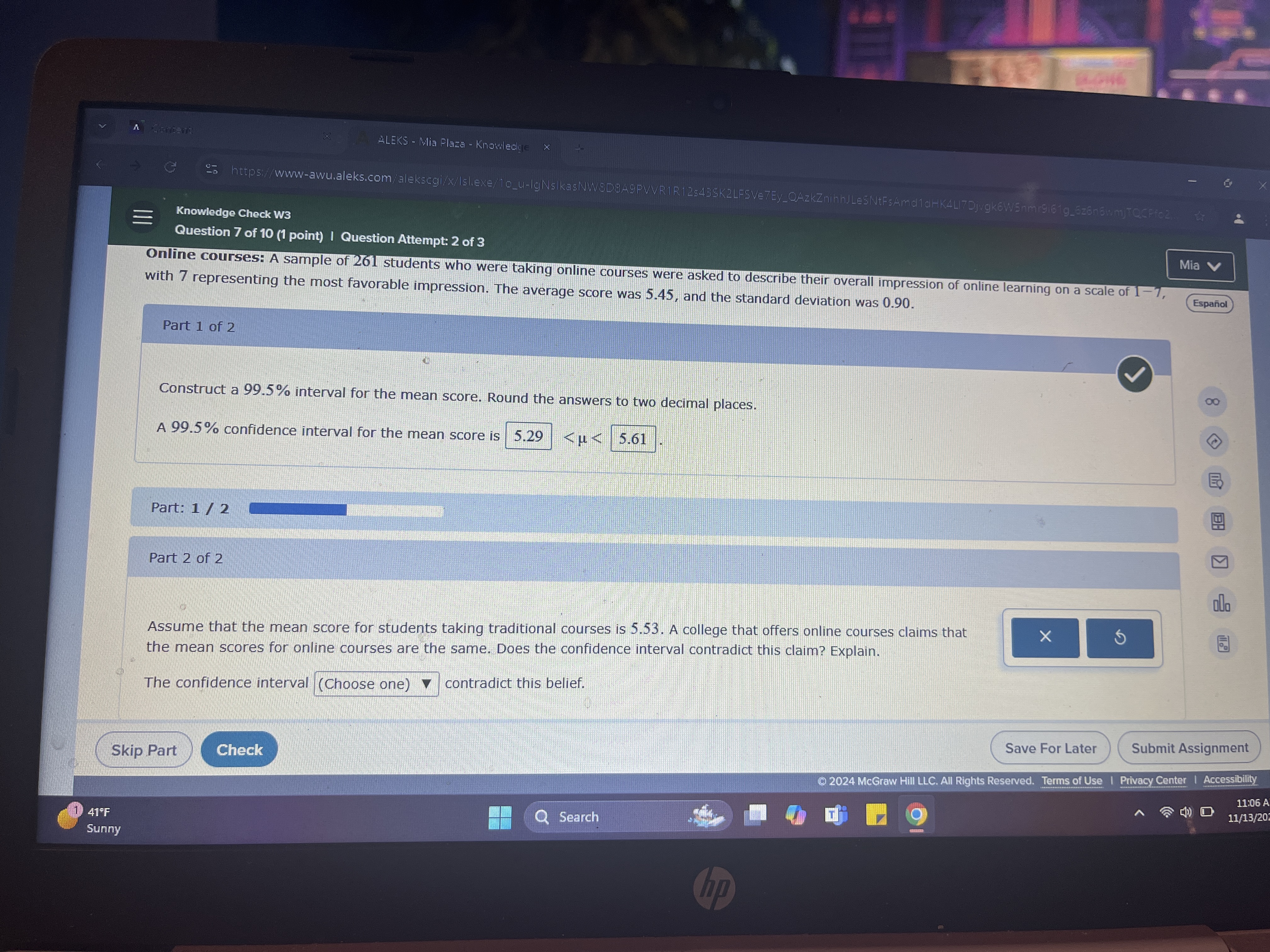 ALEKS - Mia Plaza - Knowledge G 25