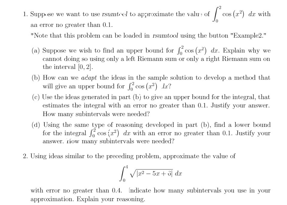 i 1. Suppuse we want to use rsumtnc-l to