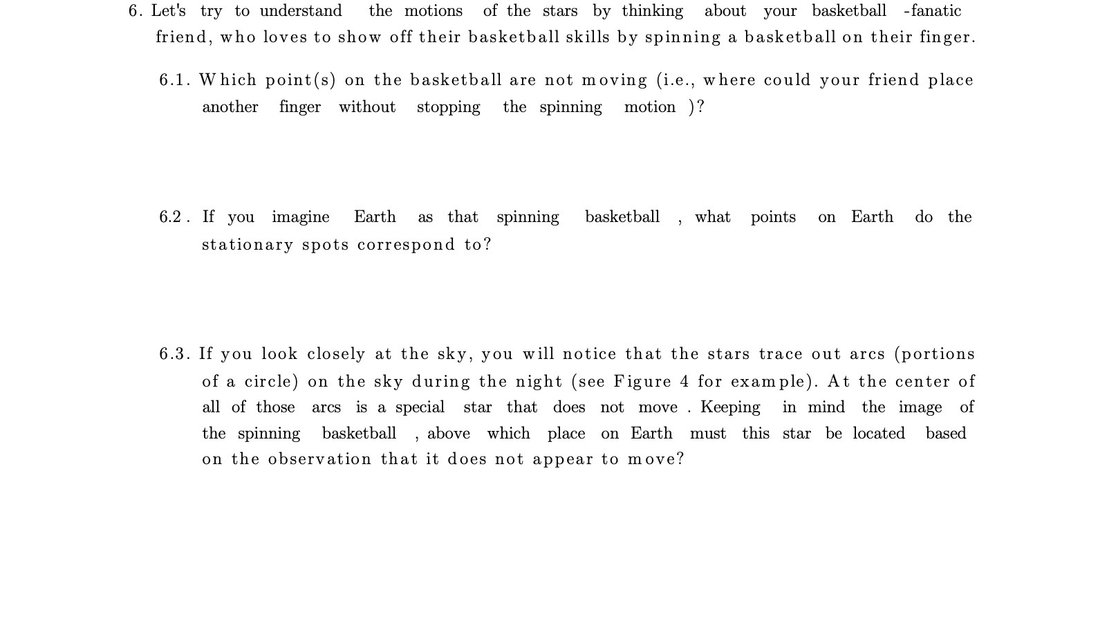 6. Let's try to understand the motions of