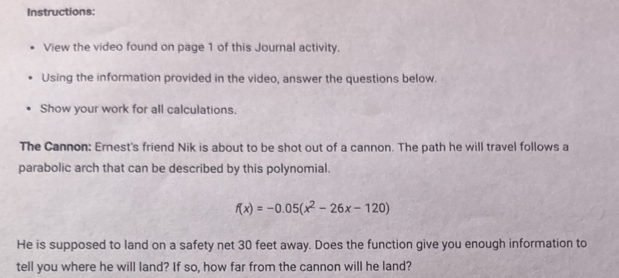 Can you show me all the answers to these