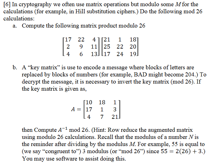 Please solve by showing work. Thanks. [6] In