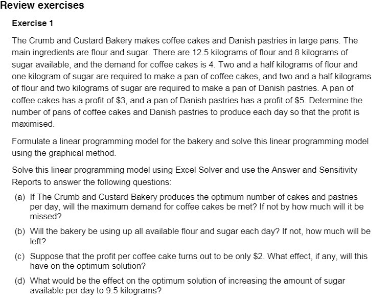 Fleview exercises Exercise 1 The Crumb and