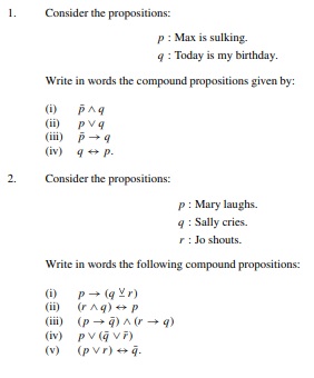 Subject: Discrete Mathematics 1. Consider the