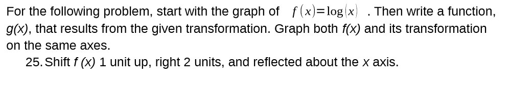 For the following problem, start with the graph