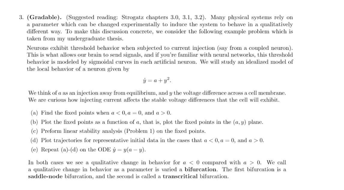 3. (Gradable). (Suggested reading: Strogatz