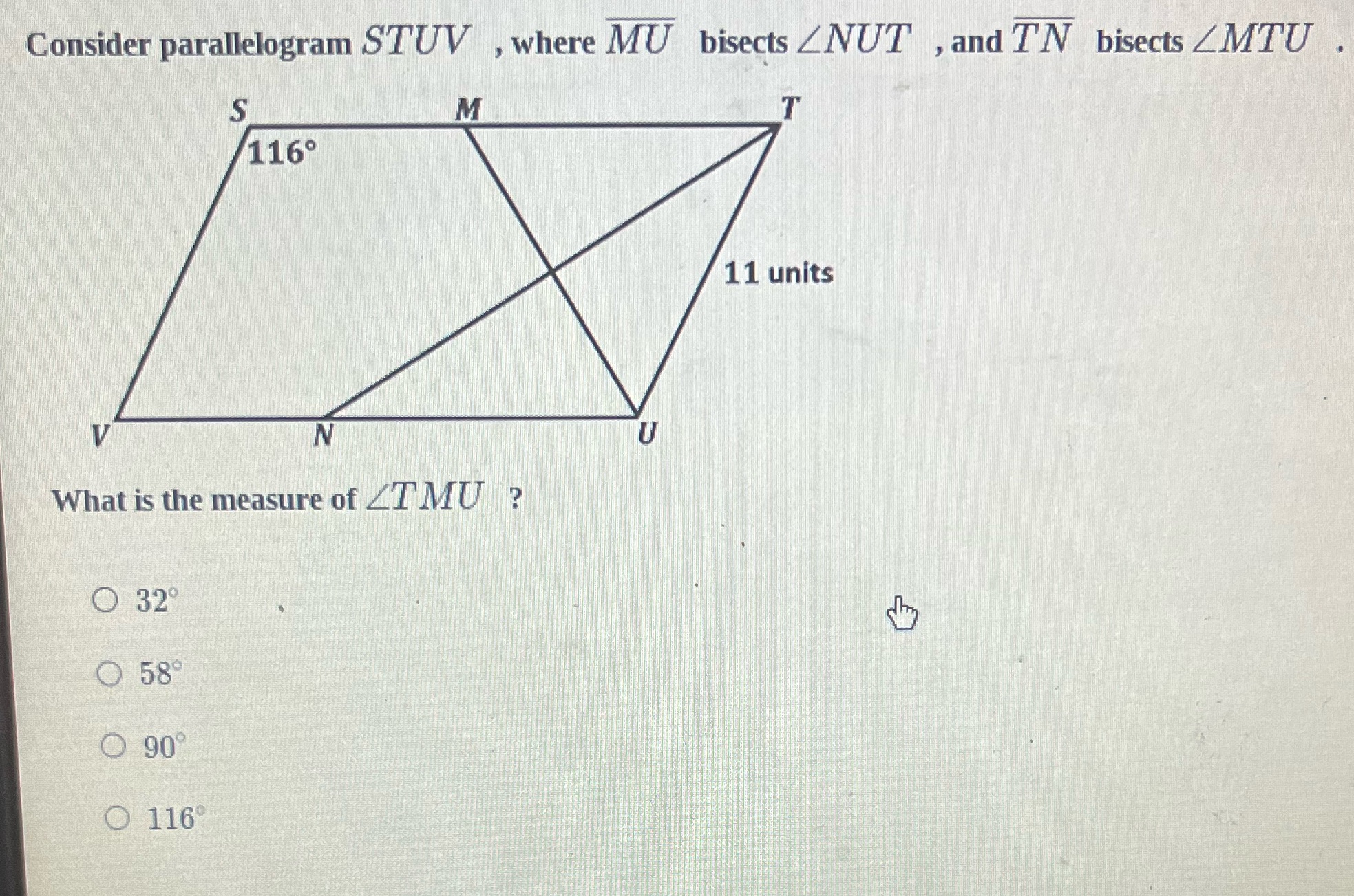 What is the measurement of TMU Consider