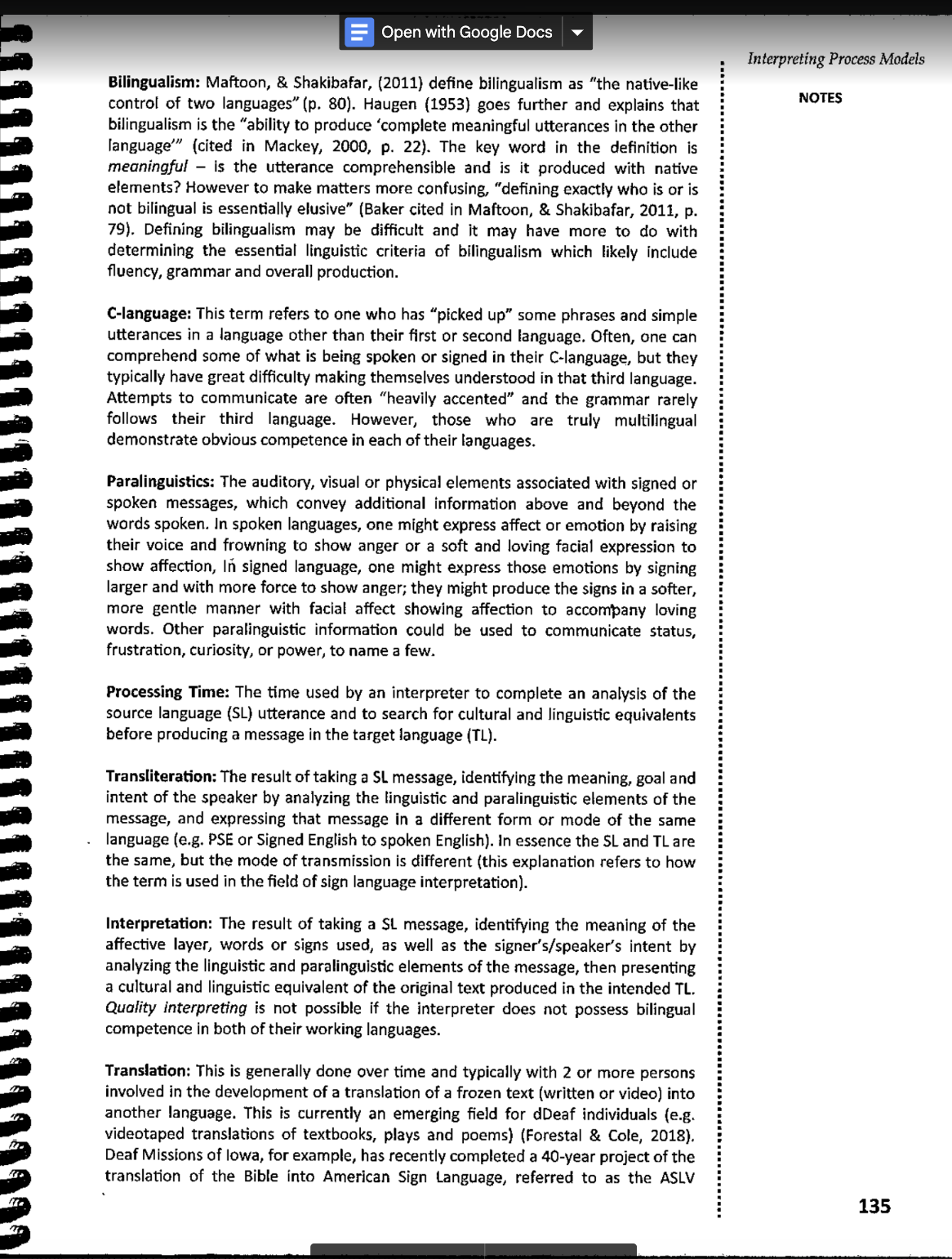 So you want to be and Interpreter? An