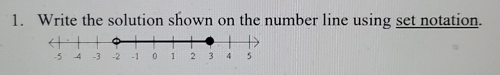 need help quick! 1. Write the solution shown on
