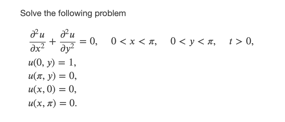 Solve the following problem dx2 7 = 0, 0