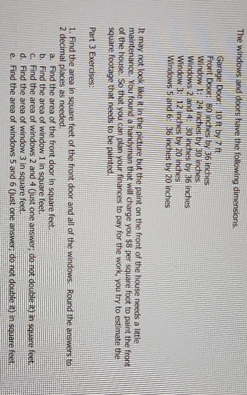 need help comparing answers The windows a the