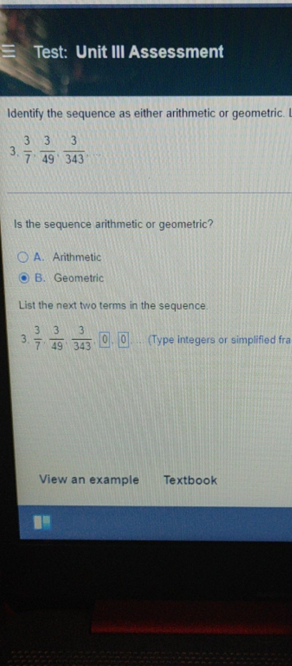 Unable to figure this out. Test: Unit III
