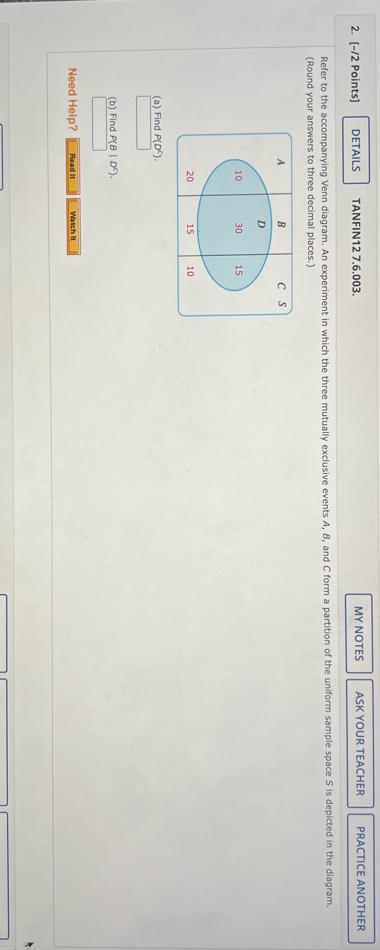 Need help with number 2! 2. [-/2 Points] DETAILS