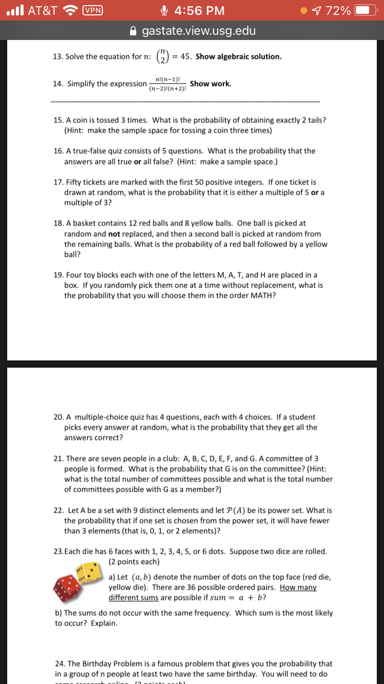 Q 4:56 PM 4 72% I H gastate.view.usg.edu