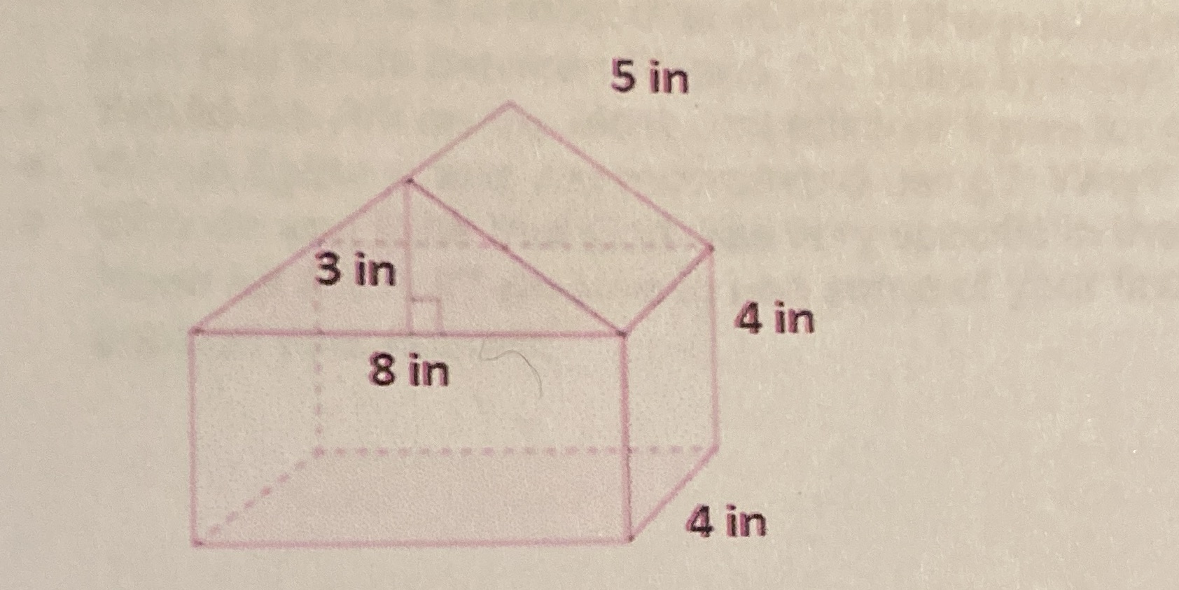 Need to show work for surface area and volume 5
