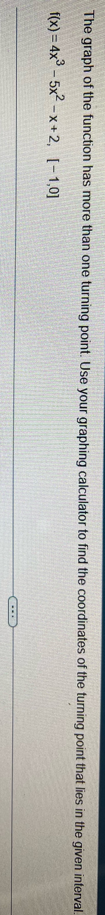 Solve this please The graph of the function has