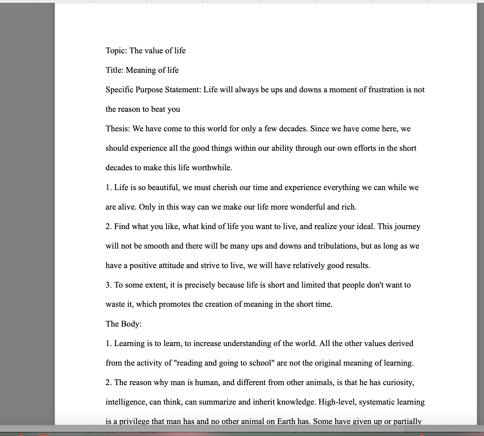 A simple evaluation as a peer 1. BigBlu < 31E WEE