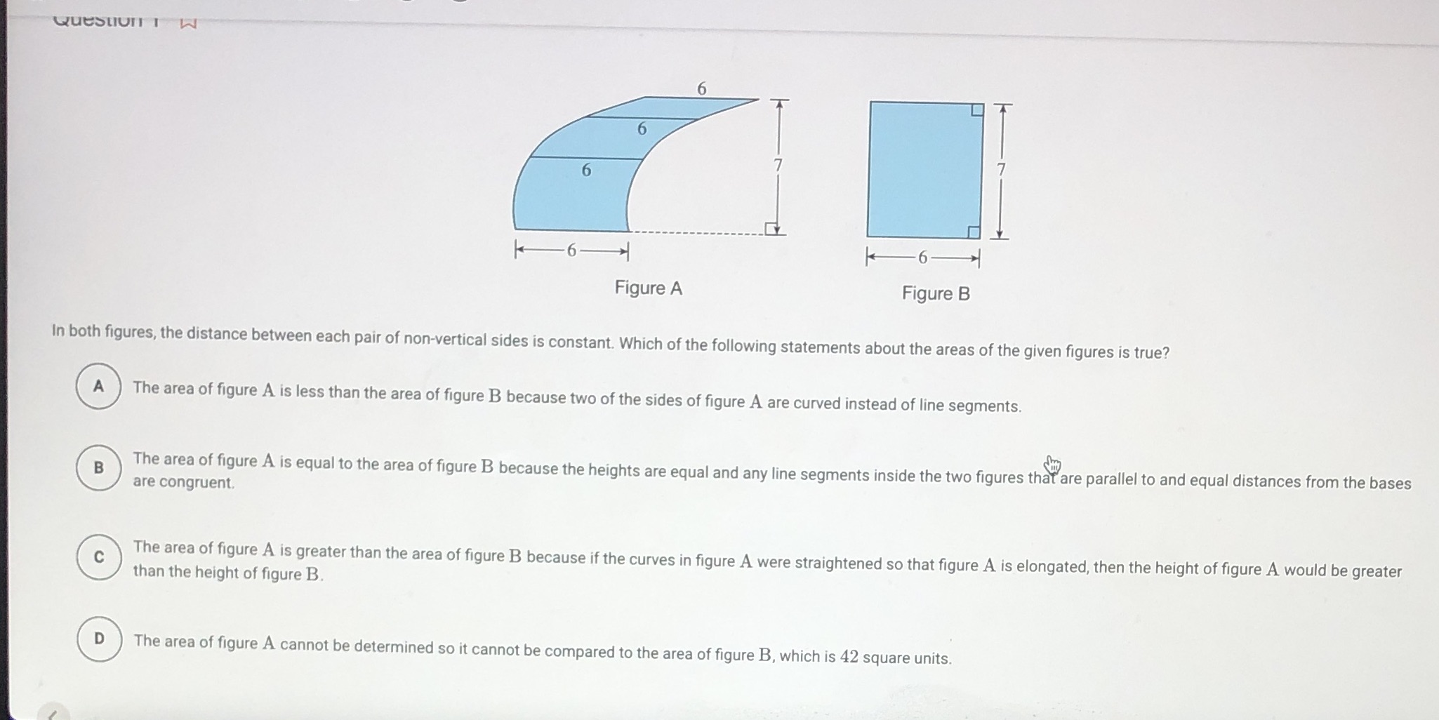 QUESTUn T W 6 6 6 -6 6 Figure A Figure B In both
