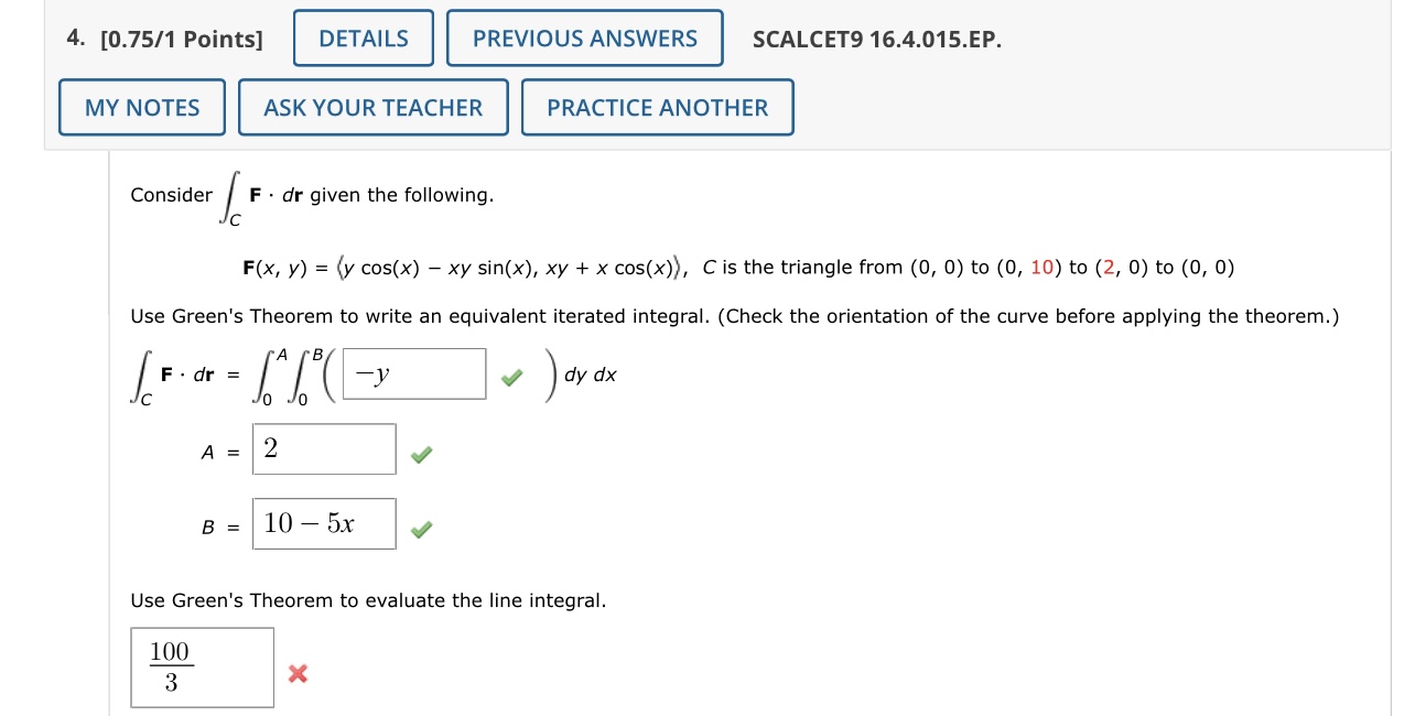 3. [-/1 Points] DETAILS SCALCET9 16.9.009. MY