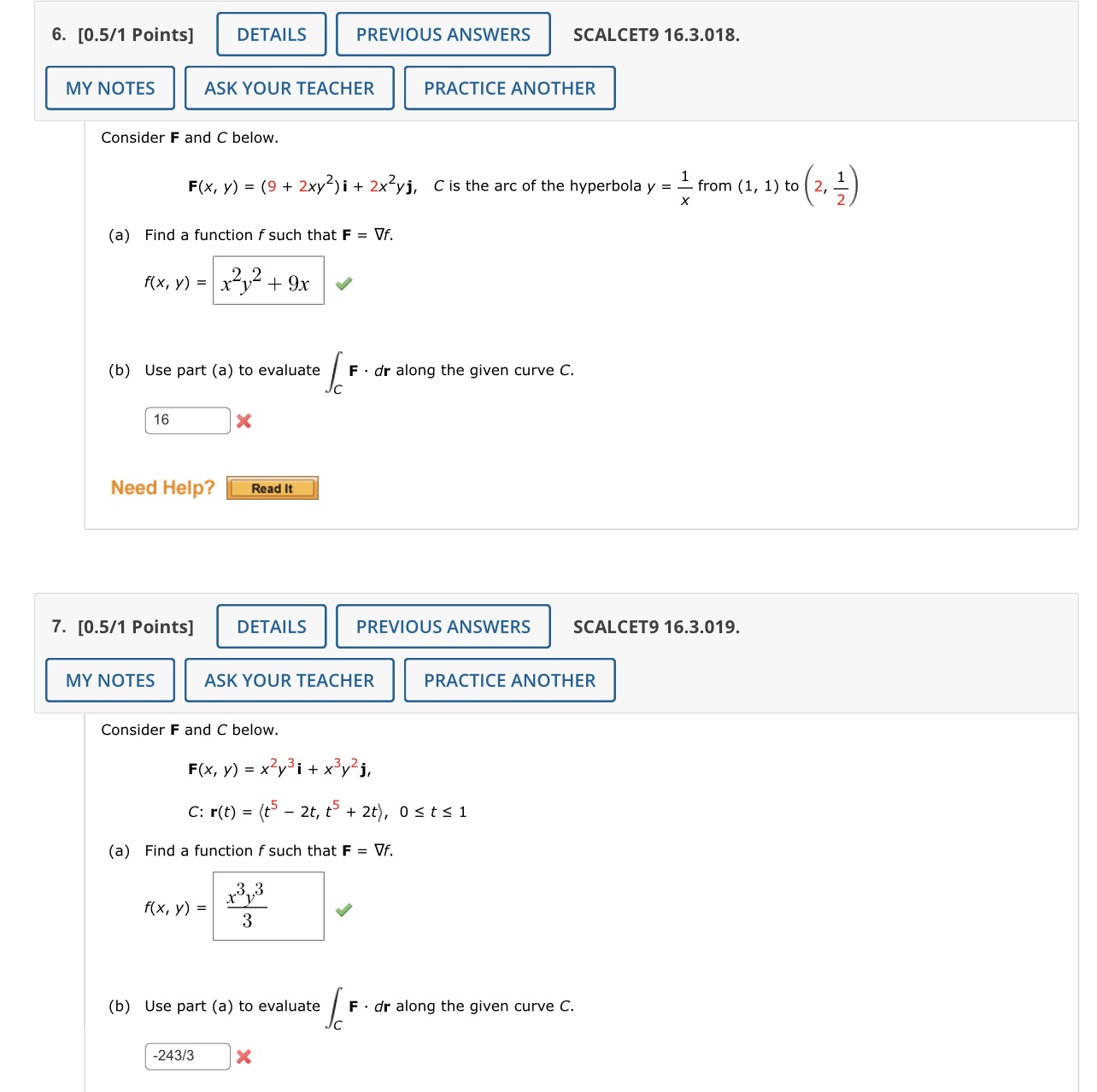 3. [-/1 Points] DETAILS SCALCET9 16.9.009. MY