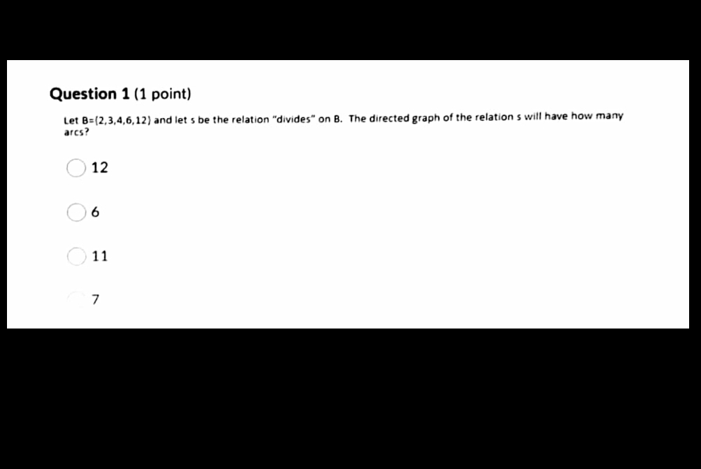 I need final answers Question 1 (1 point) Let