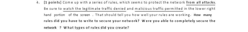 [1 points] Come up with a series of rules. which