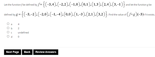 Let the function / be defined by /"= { (-3,4).