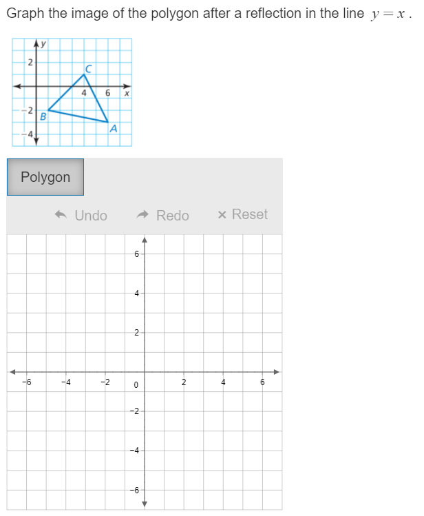 Graph the image of the polygon after a reflection