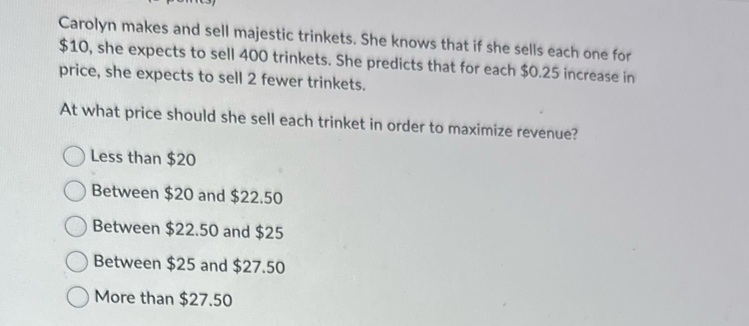 Carolyn makes and sell majestic trinkets. She