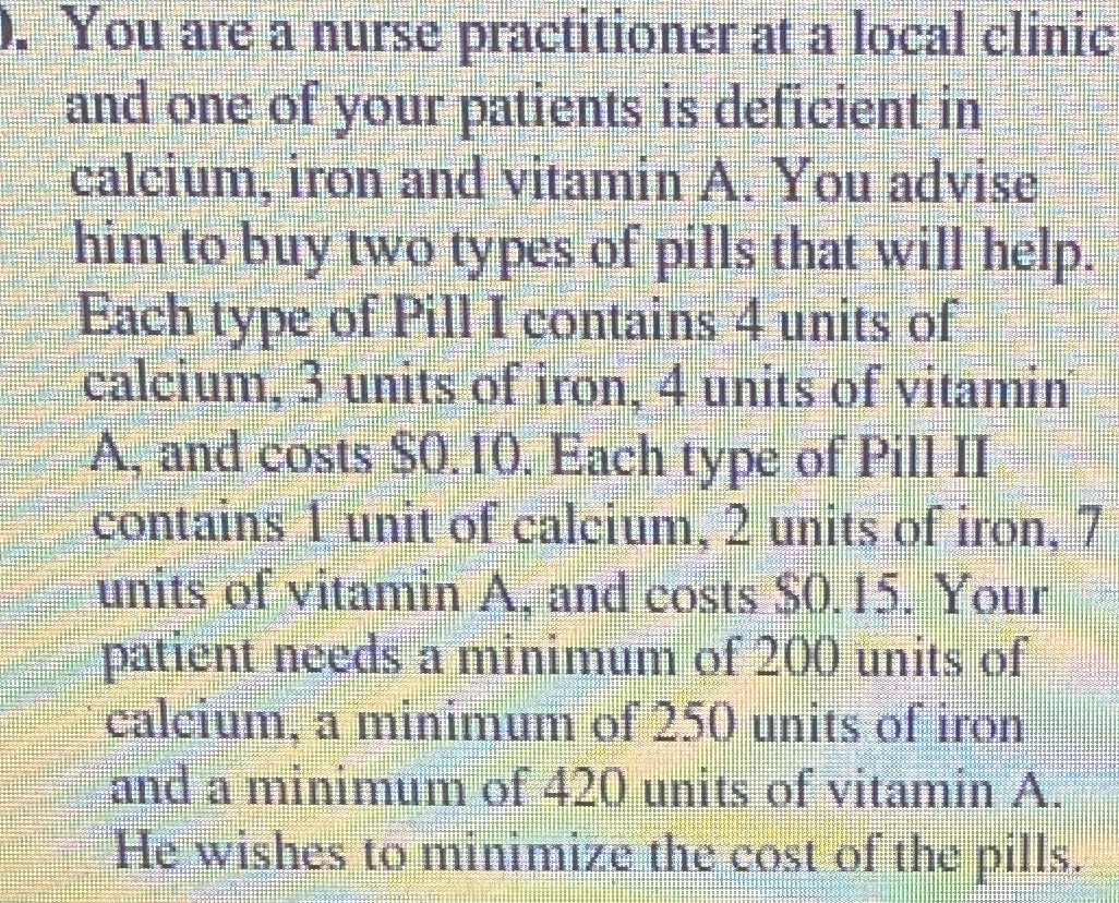You are a nurse practitioner at a local clinic