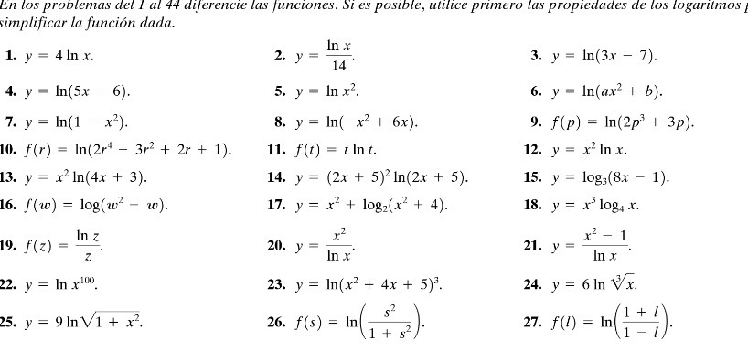En los problemas del I al 44 diference las
