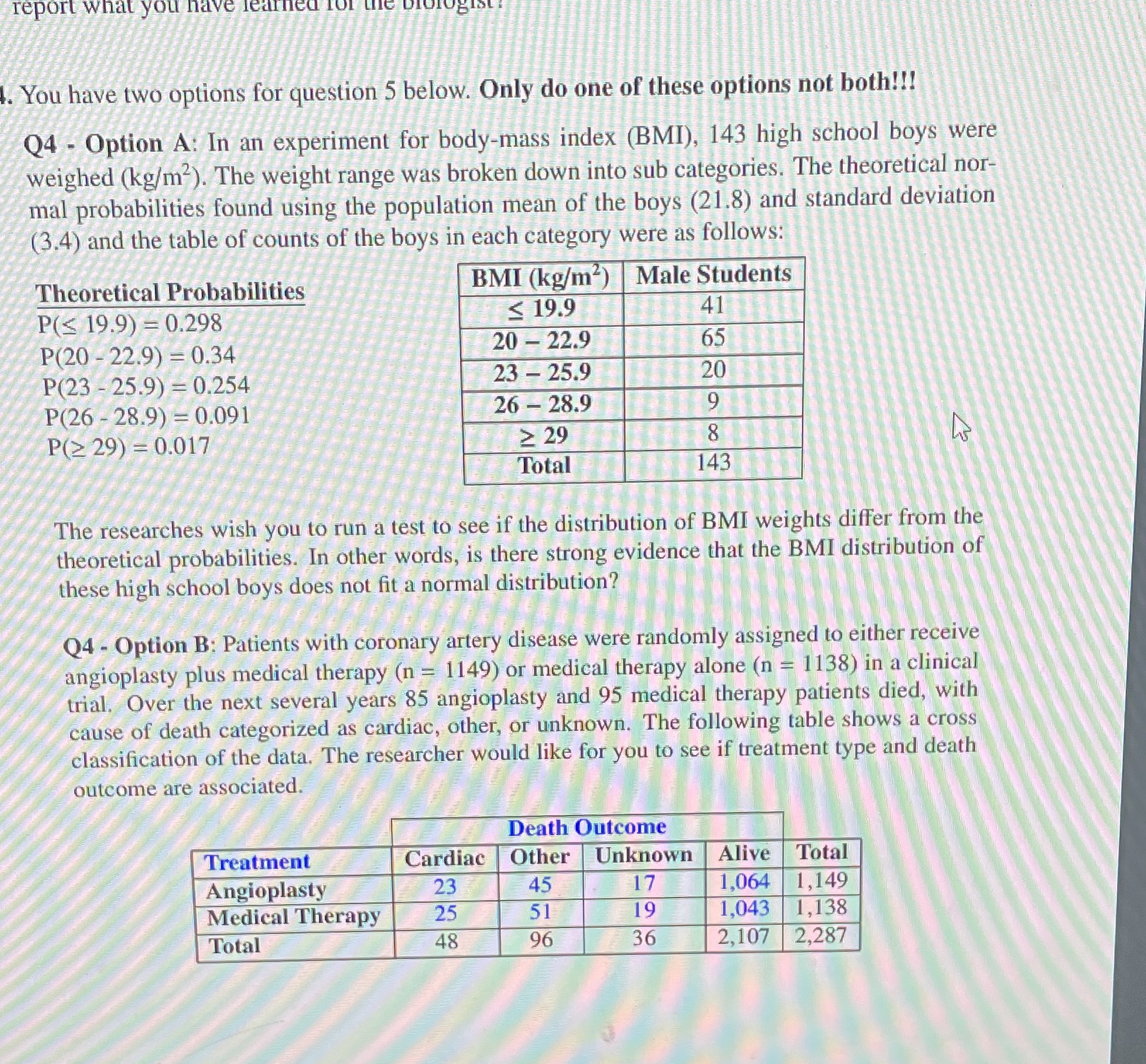 What test should we run on rStudio explain please