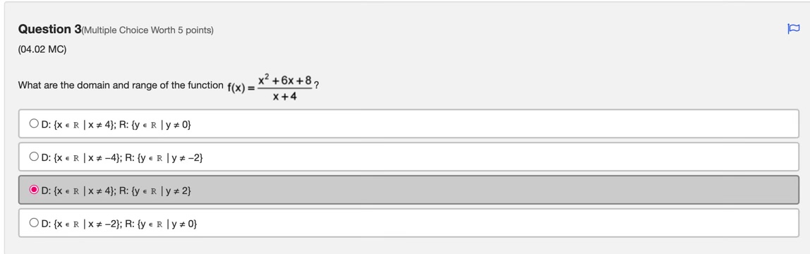 Question 3(Multiple Choice Worth 5 points) (04.02