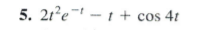 5. 21-e- + cos 41TABLE 7.1 Brief Table of Laplace