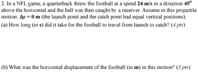 not sure how to solve 2a and 2b 2. In :1 NFL