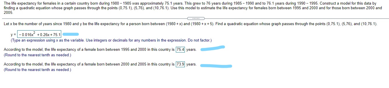 The life expectancy for females in a certain