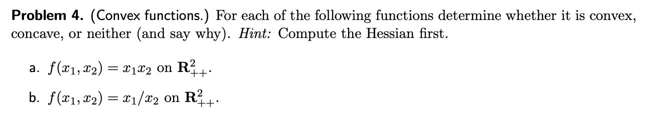 Please don't copy ans Problem 4. (Convex