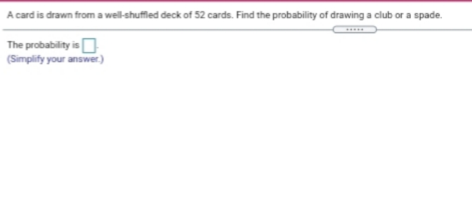 I need some help. A card is drawn from a