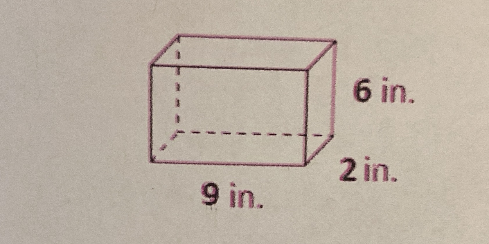 Need to show work for surface area and volume 6