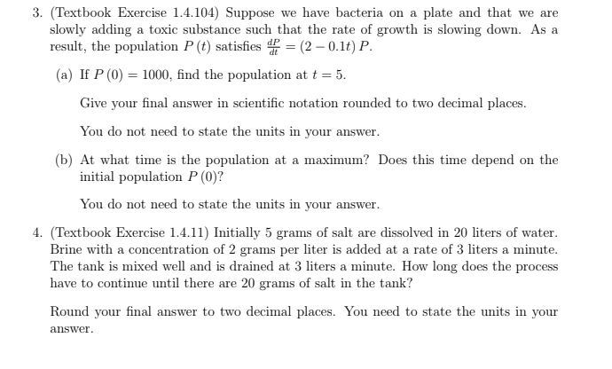3. {Textbook Exercise 1.4.1-1] Suppose we have