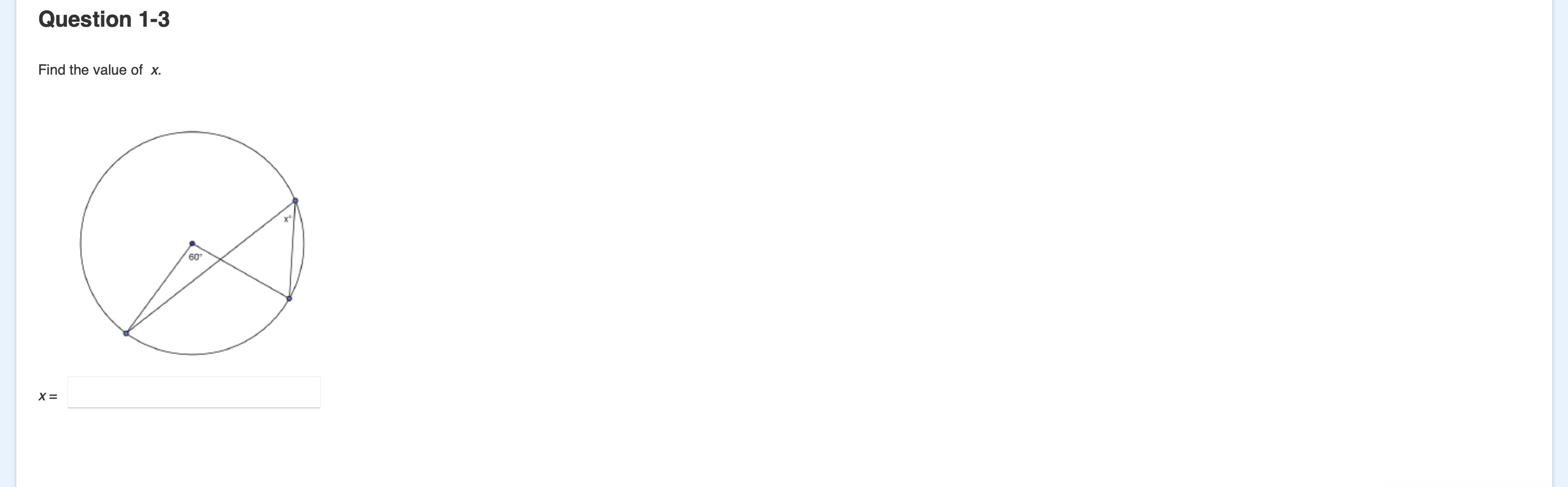 \fQuestion 1-2 Segments OA and OB are radii of