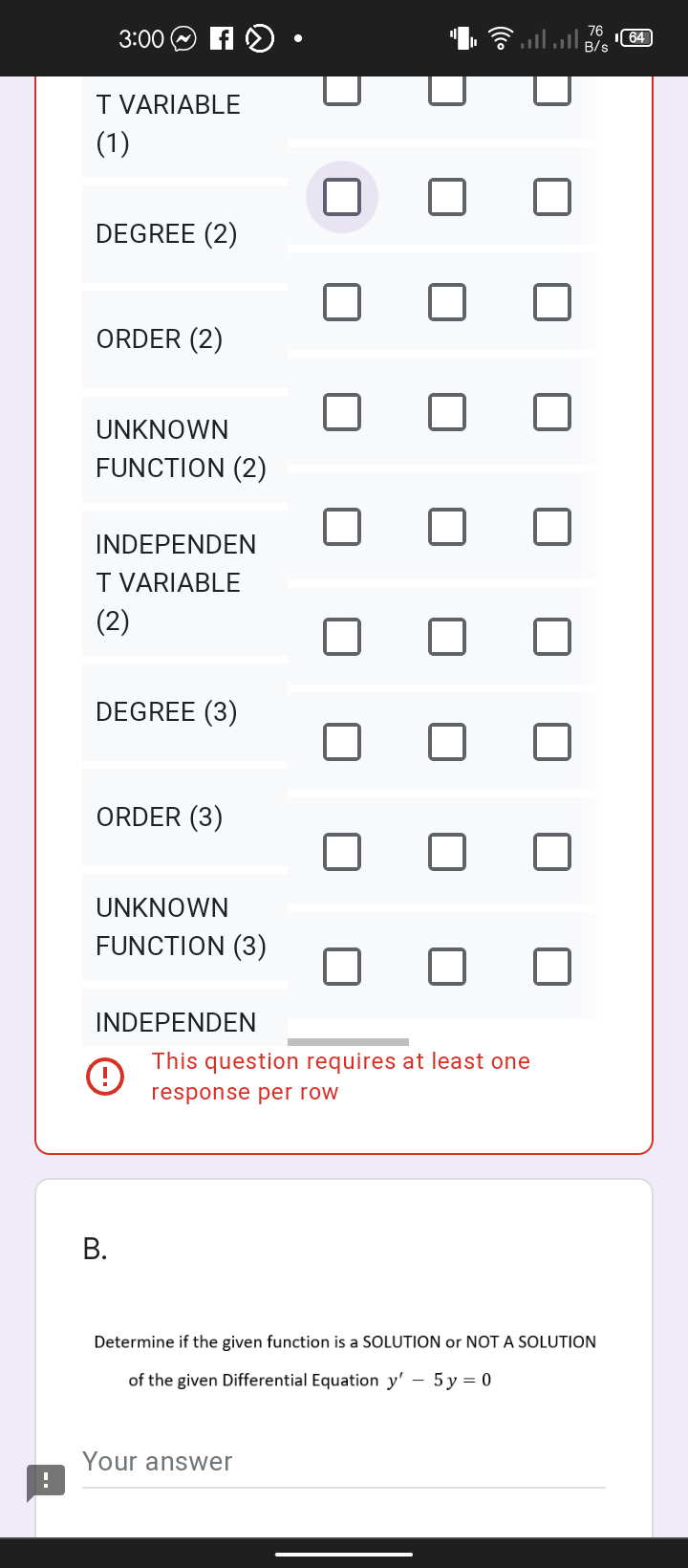 I NEED IT BEFORE 3:30 PM TODAY 3:00 f 164 T