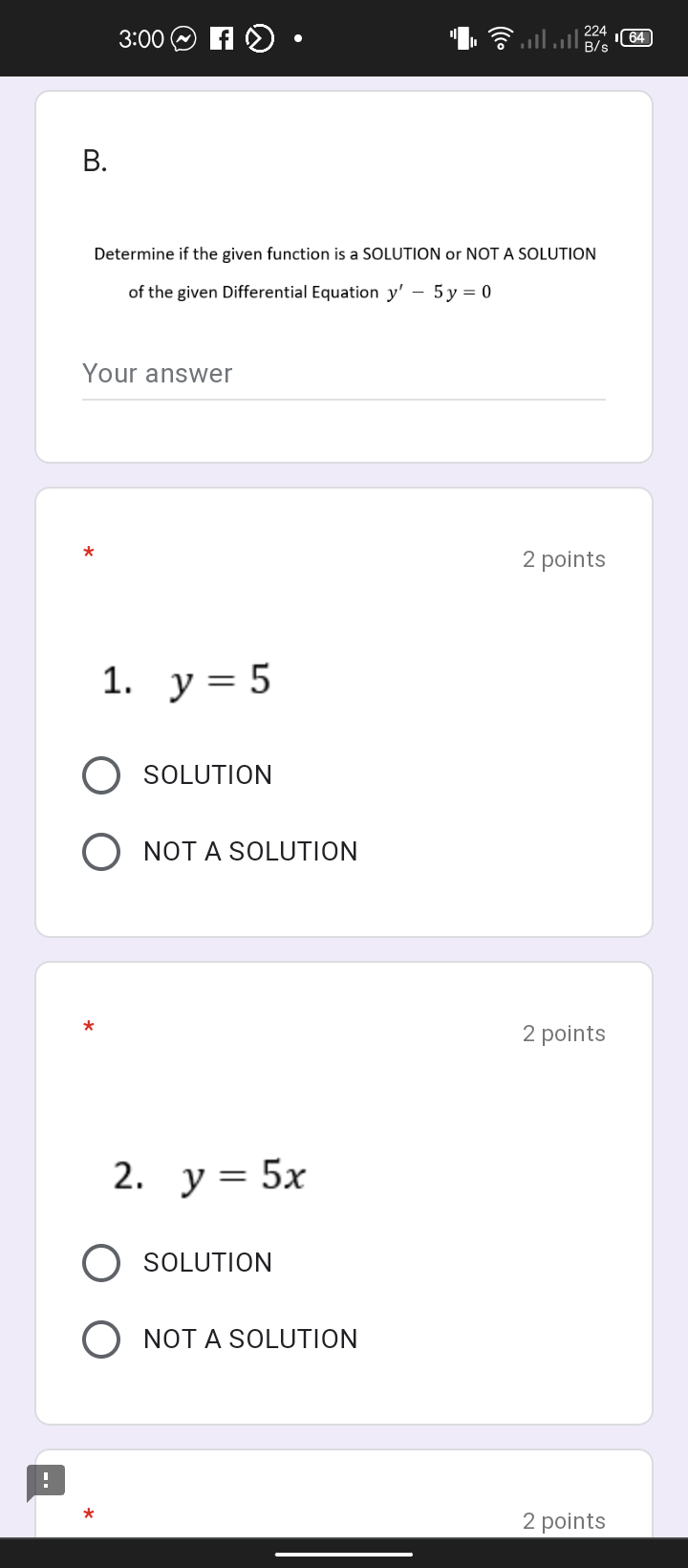 I NEED IT BEFORE 3:30 PM TODAY 3:00 f 164 T