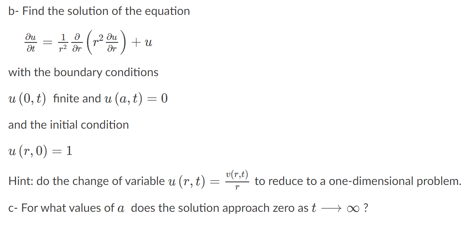 Differential Equations b- Find the solution of