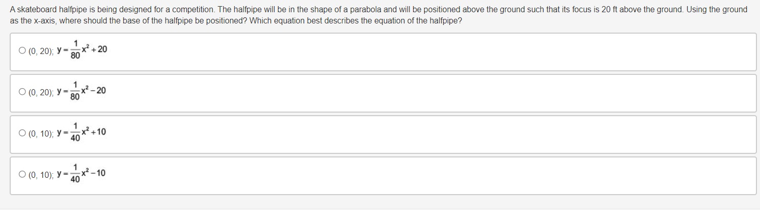 A skateboard halfpipe is being designed for a