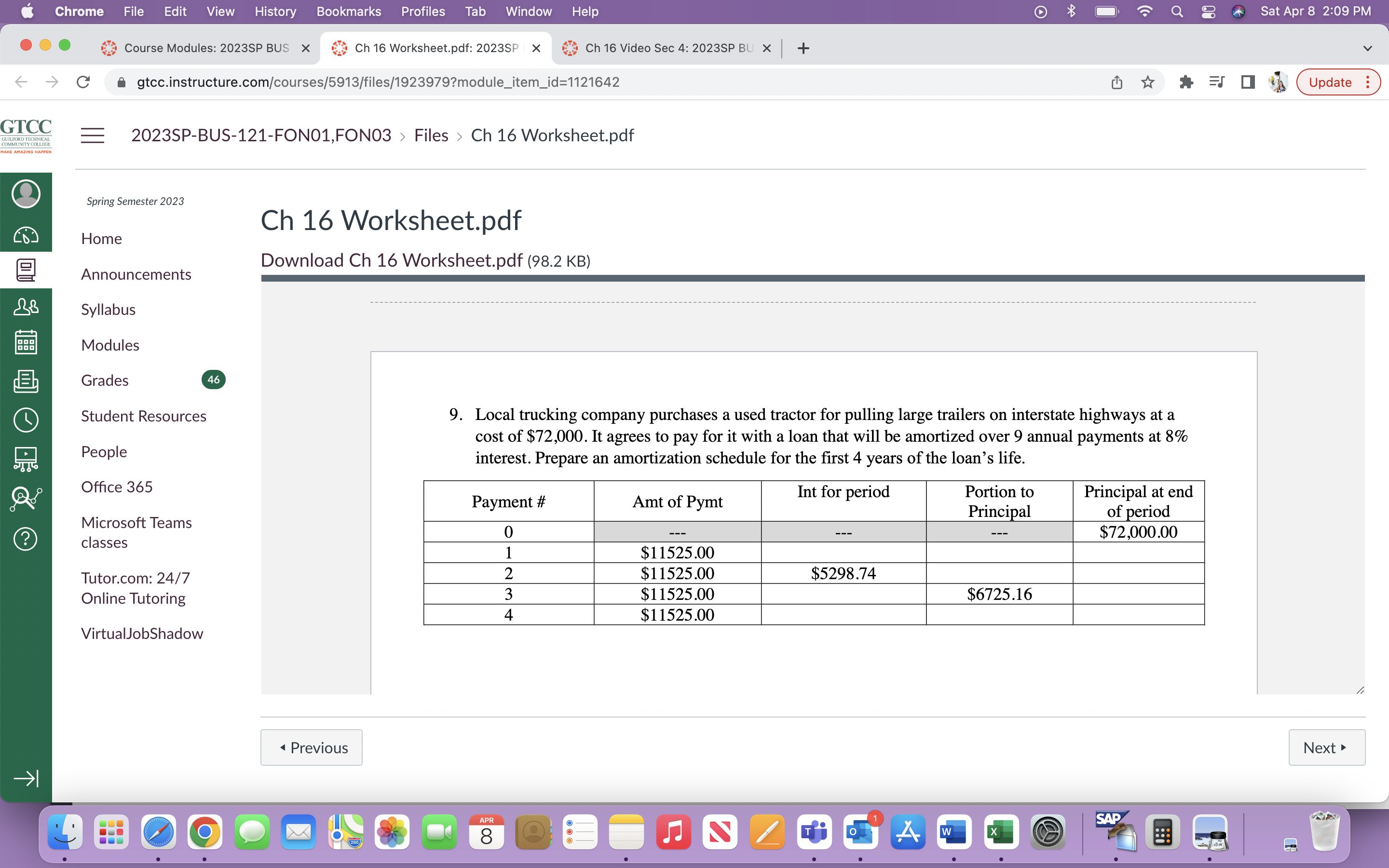 Chrome File Edit View History Bookmarks Profiles