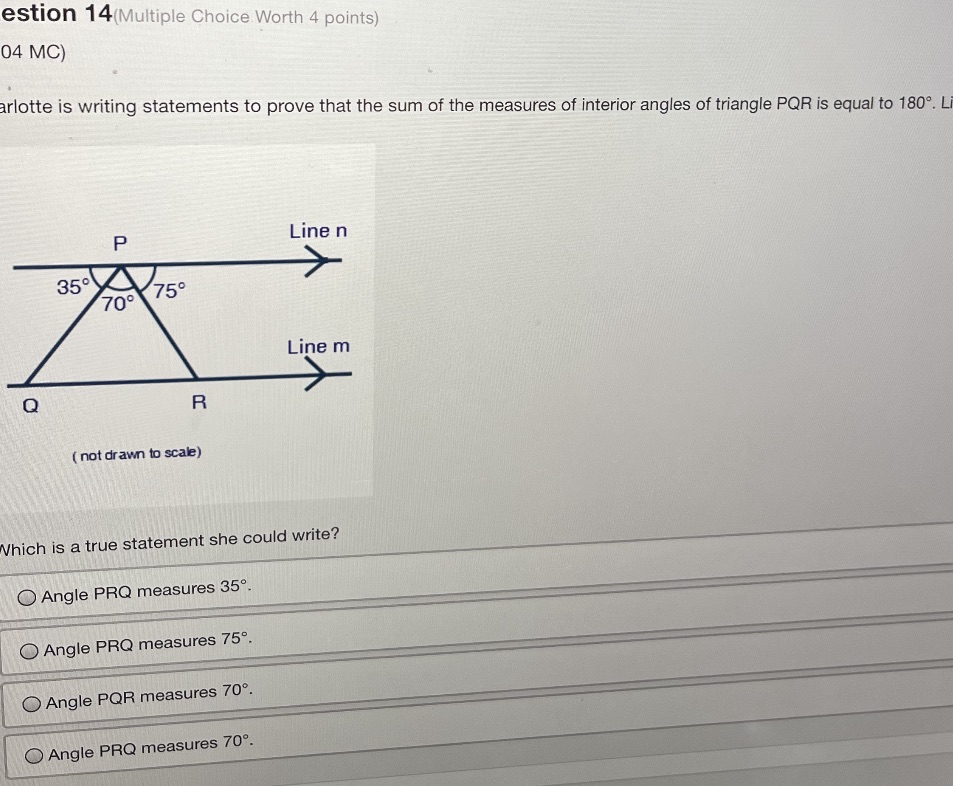 line m is parallel to line n estion 14(Multiple