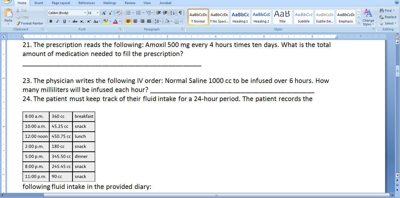 Home Insert Page Layout References Mailings